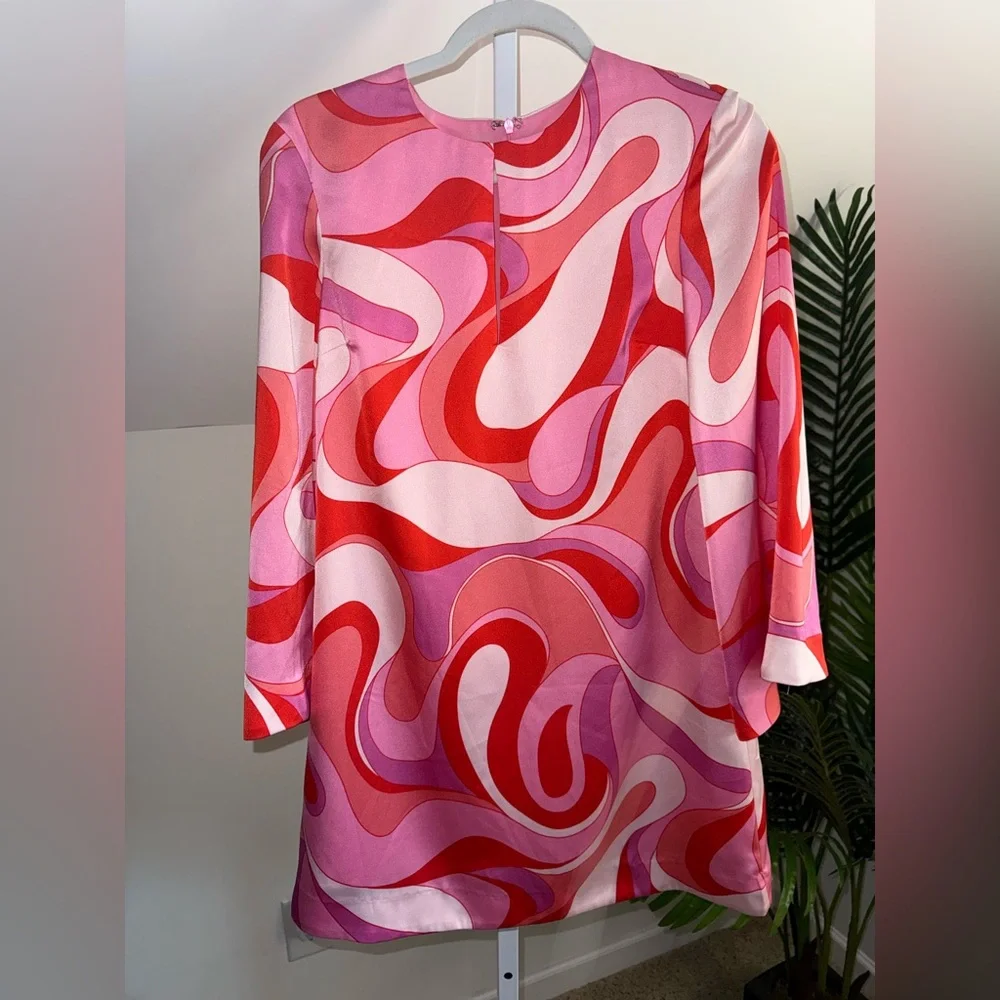 Pink Multi-Pattern Mini Dress - Brand - Picture 3 of 5